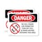 Signmission No Cell Phone Use In Area, 14 in W x Rectangle, Vinyl Decal OS-2PACK-DS-D-1014-L-1736 - alternate 1